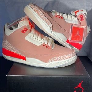 Jordan 3 “Rust Pink” Brand New Size 9W/7.5M $150 OBO (UNDER RETAIL W/ RECEIPT)